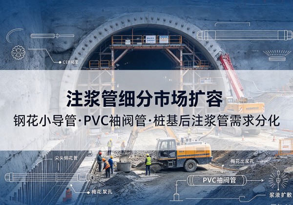 营山注浆管细分市场扩容，隧道钢花小导管、PVC 袖阀管、桩基后注浆管需求分化